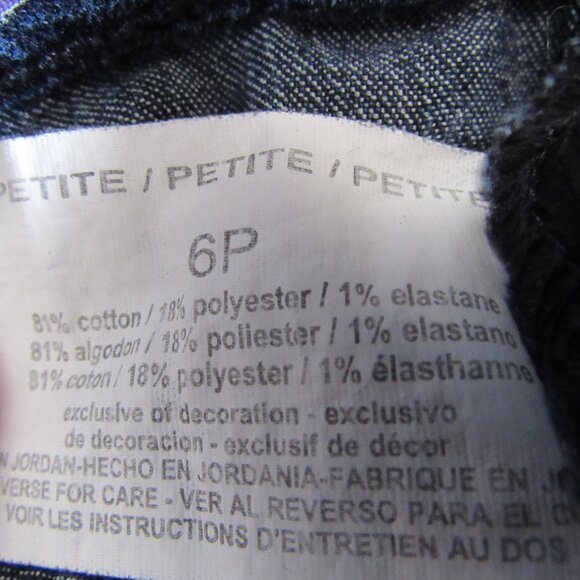 Gloria Vanderbilt Amanda Blue Jean Capri Pants Size 6P Studded Pockets - Picture 6 of 7